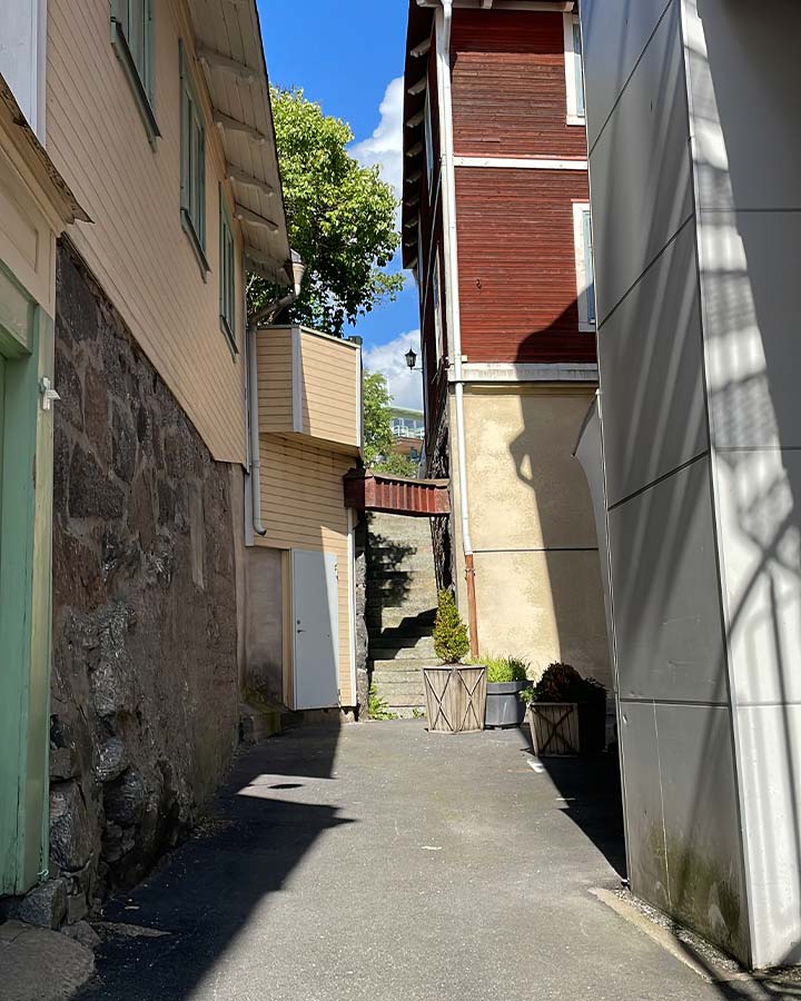 A street on Vaxholm island