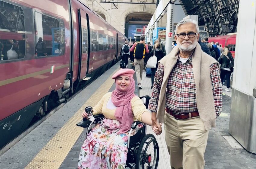 One Journey Two travelers—one thinks about wheels and the other about knees.